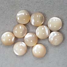 10MM ROUND CABOCHON MOP NATURAL(10PCS/BAG)